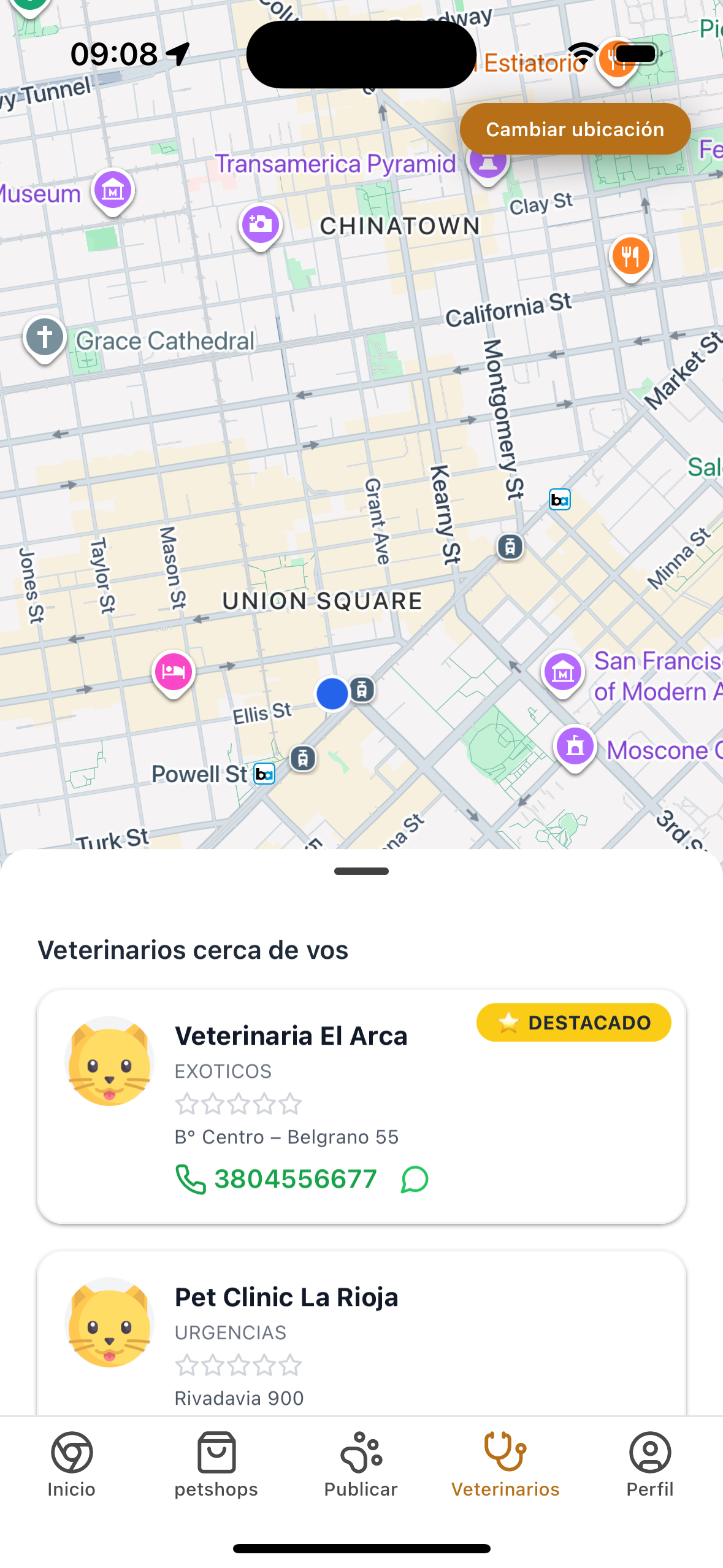 Veterinarios cerca de vos
